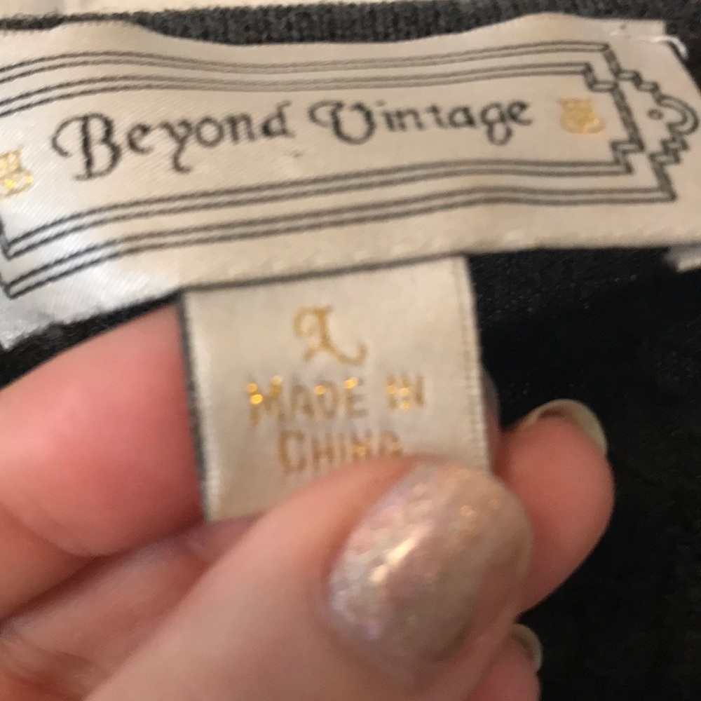 Beyond vintage charcoal lace sweater- SWIPE - Picture 8 of 8